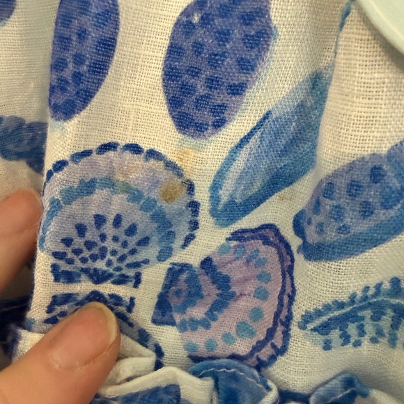 Hill House Home Blue Floral Ruffle Mini Skirt NWT Size M - Picture 4 of 8